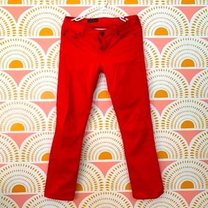 J.crew matchstick jeans in bright red | size 27r